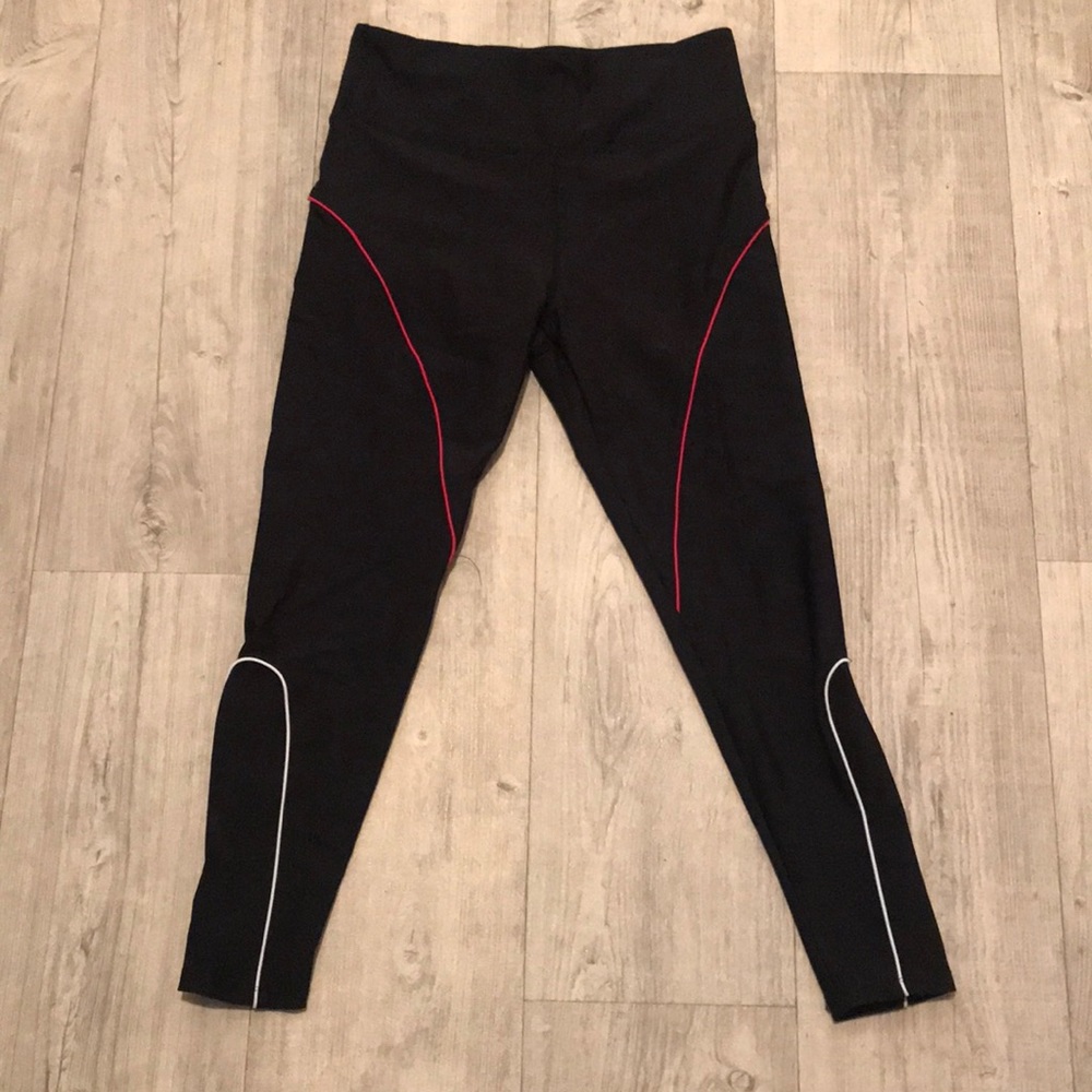 Aqua Athletic Contrast Piping Leggings